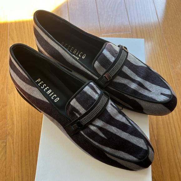 Peserico New with Box women’s loafer grey black size 40 - Picture 7 of 10